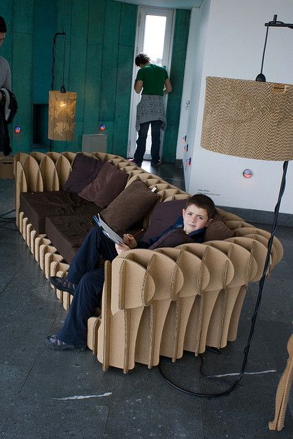 cardboard couch