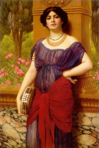   .  / John William Godward. Tympanistria