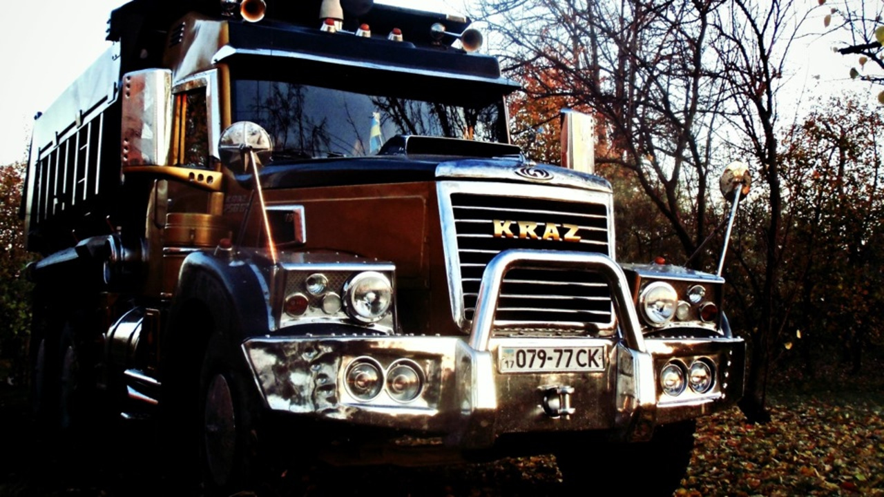 Тюнинг рабочего грузовика КрАЗ-256 256, грузовик, краз, самосвал, тюнинг