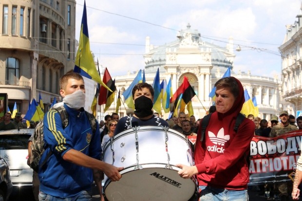 Шабаш нацистов в Одессе. "Москаляку на гиляку"