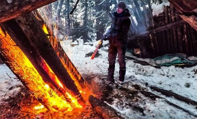 Костер-автомат: горит всю ночь без подкидывания дров