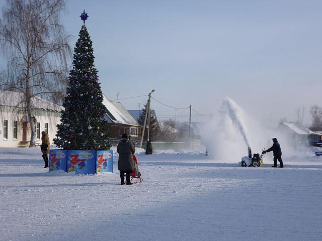 Новогоднее настроение. глубинка, россия, село, фото