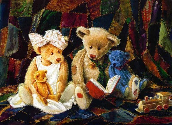 Рождественские иллюстрации от Стюарта Шервуда. Как художник-самоучка нарисовал портрет Папы Римского, серебряный доллар и придумал обаятельных мишек Тедди