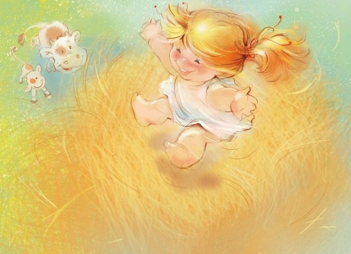 Солнечные детские иллюстрации от Екатерины Бабок (14 рисунков)