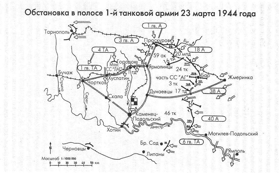 Наступление первой танковой армии в 1944 году