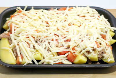 Картофельные дольки с фаршем и сыром – Пошаговый рецепт с фото. Вторые блюда. Вкусные рецепты с фото. Блюда из фарша картинки Картофельные дольки с фаршем и сыром – Пошаговый рецепт с фото. Вторые блюда. Вкусные рецепты с фото. Блюда из фарша картинки