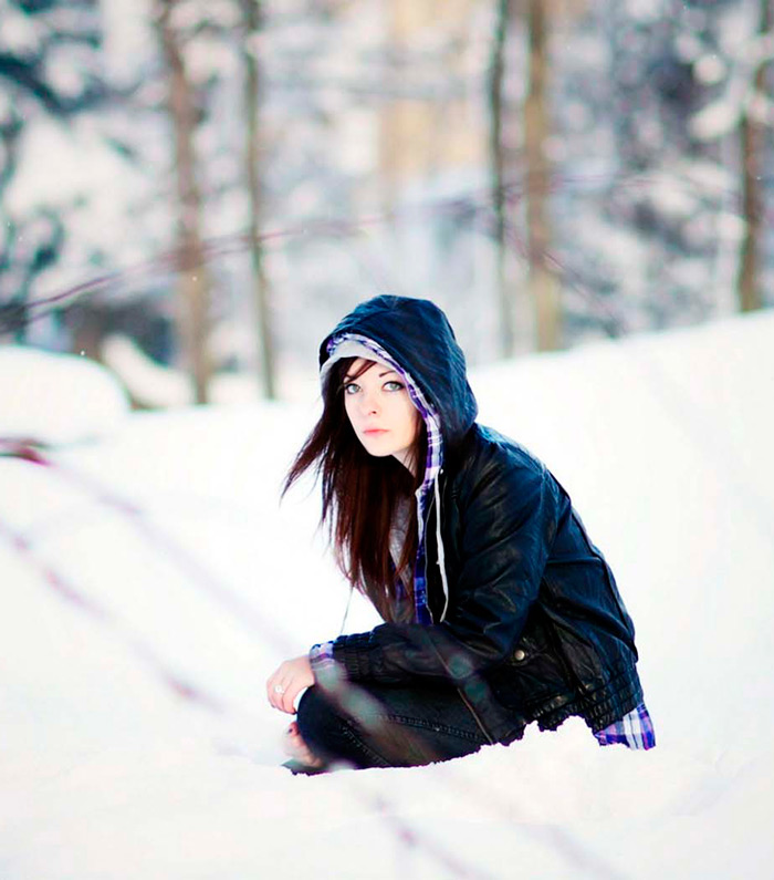 Фотографии красивых девушек в снегу