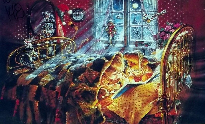 Рождественские иллюстрации от Стюарта Шервуда. Как художник-самоучка нарисовал портрет Папы Римского, серебряный доллар и придумал обаятельных мишек Тедди