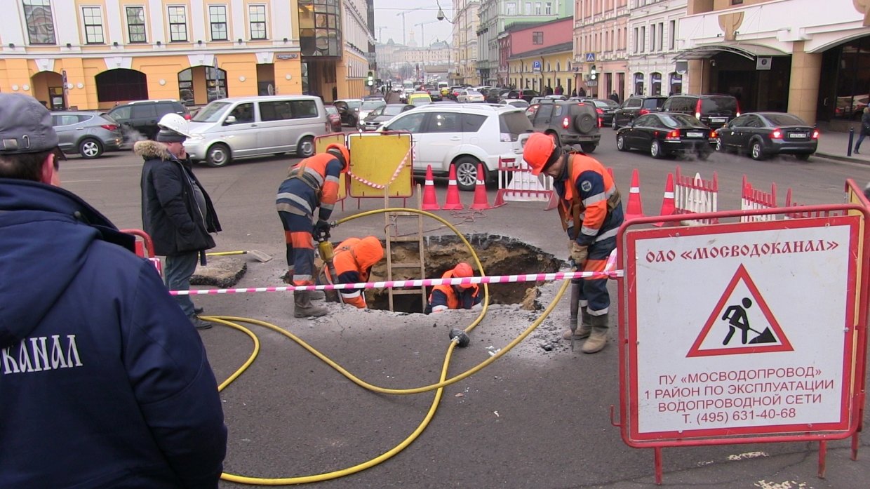 Провал грунта произошел при строительстве станции метро «Юго-Восточная» в Москве
