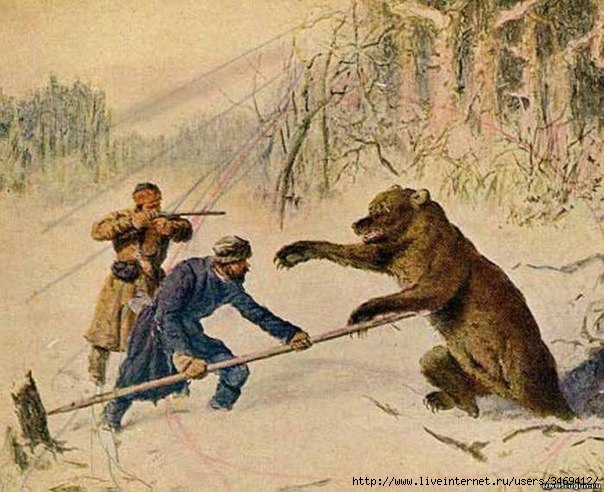 охота на медведя (604x492, 182Kb)