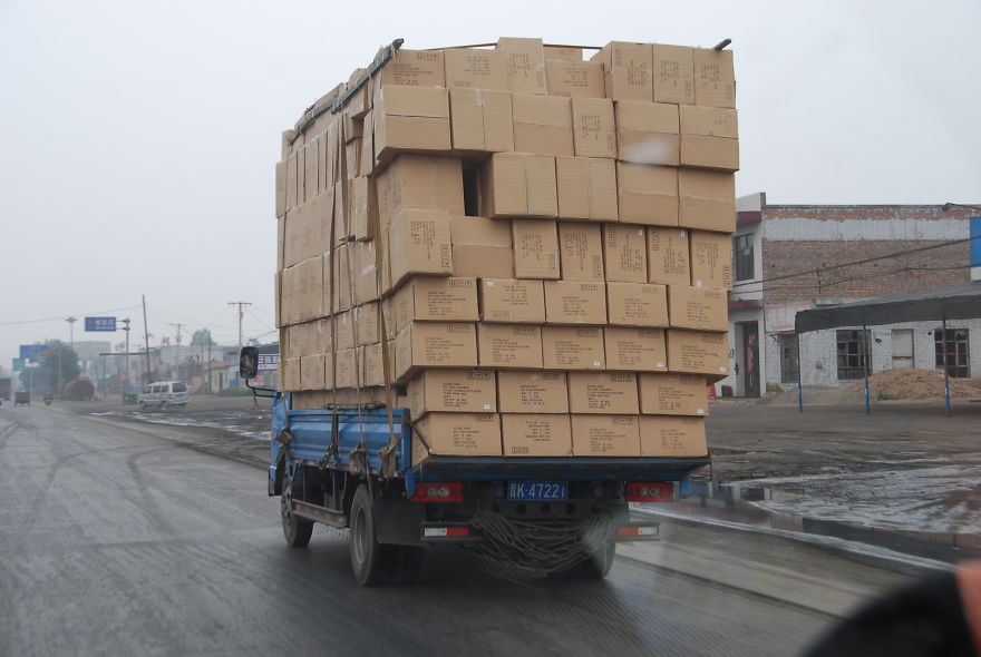 18. Китай перевозка грузов, прикол, транспорт, юмор