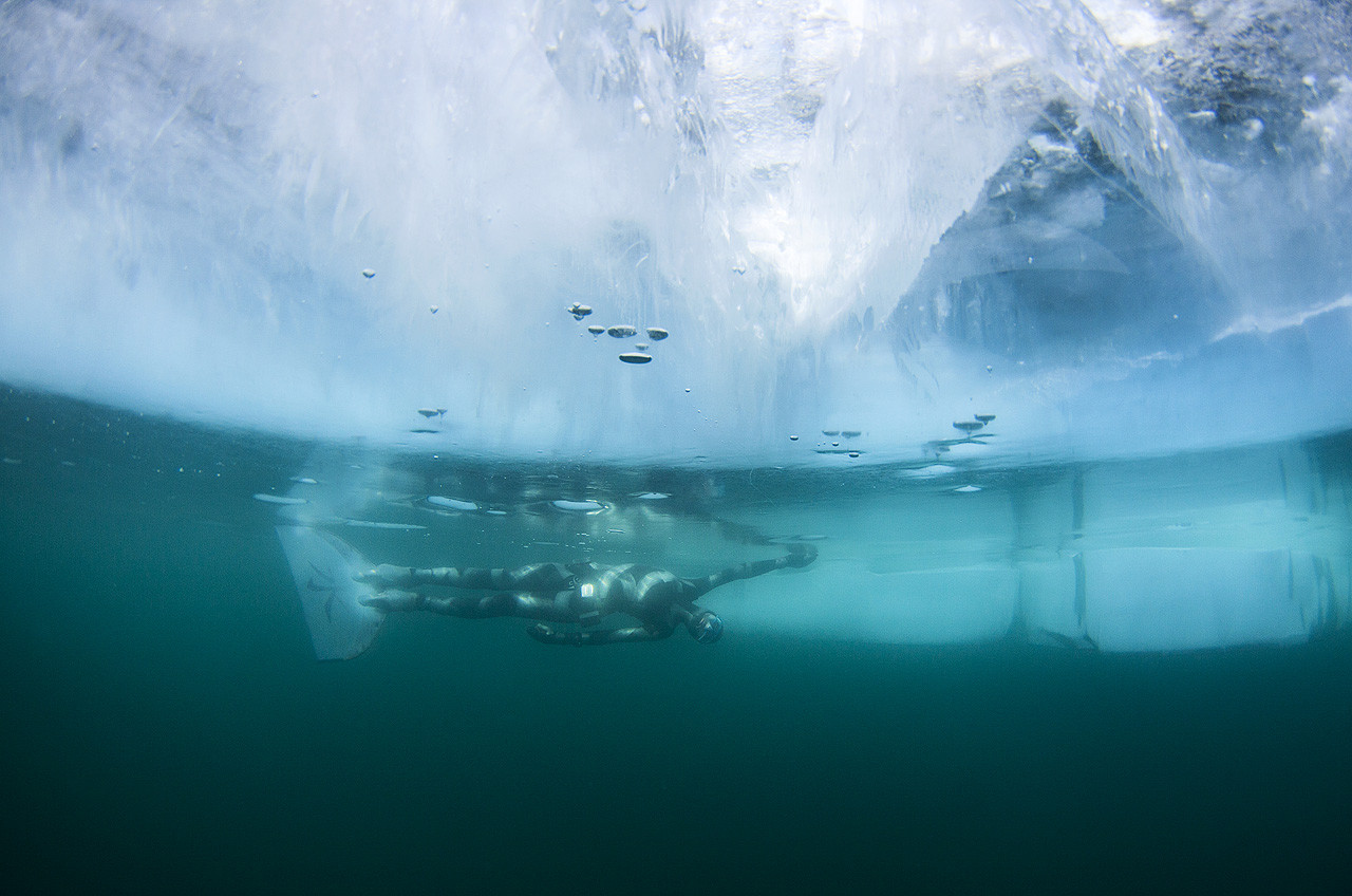 Подледный мир Байкала байкал, лед, подводой