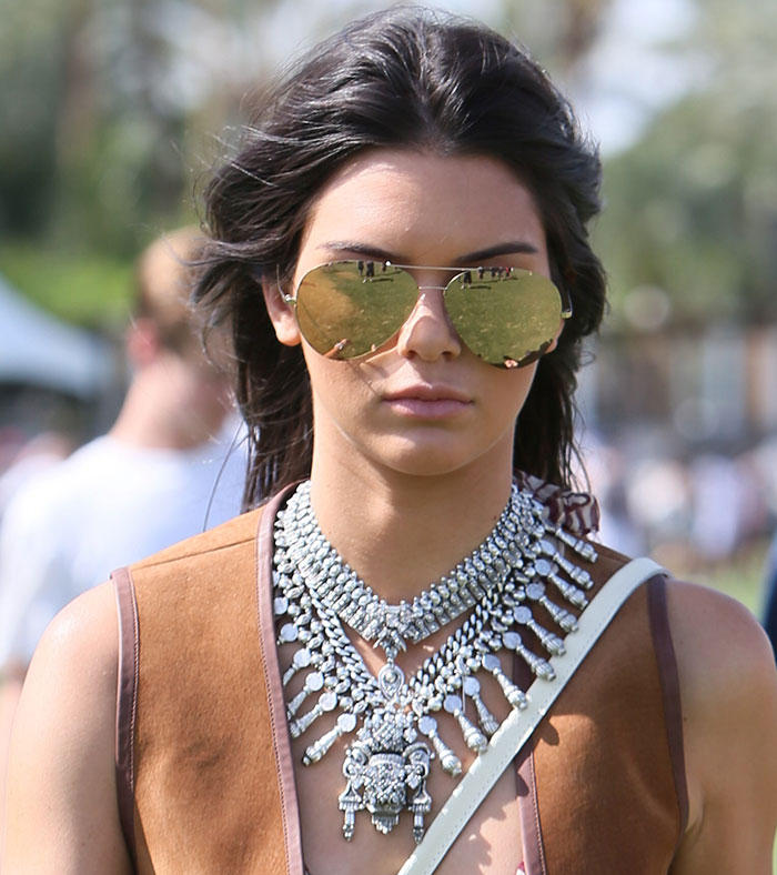 aviator sunglasses kendal jenner