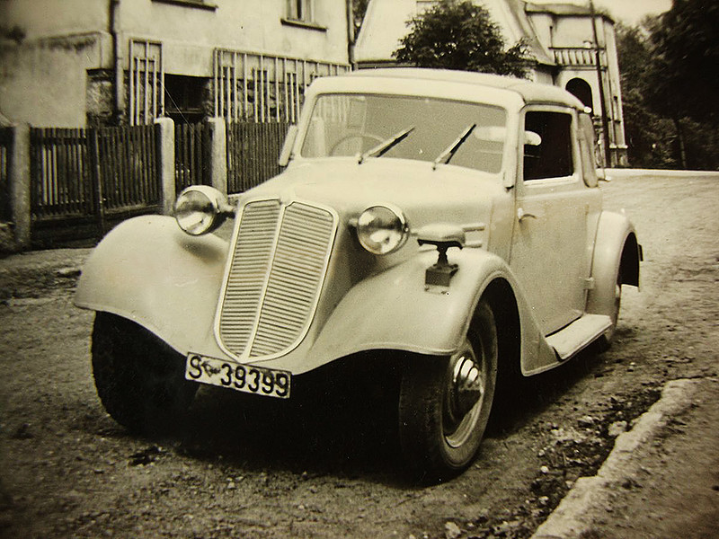 Автомобиль TATRA в Кёнигсберге, 1940: Кёнигсберг, калинград, ретро фото