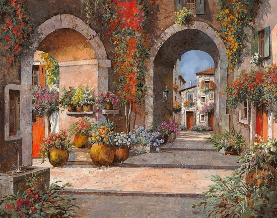 Художник Guido Borelli. Там ждёт тебя твой старый дом