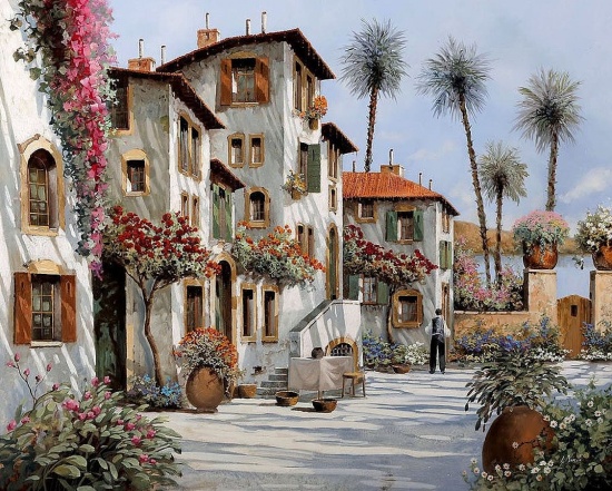 Художник Guido Borelli. Там ждёт тебя твой старый дом
