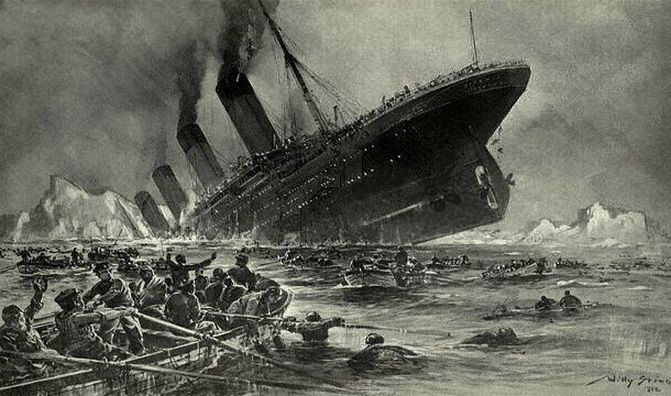 12. Кроме «Титаника», ни один лайнер в истории никогда не был потоплен айсбергом. интересно, кораблекрушение, титаник