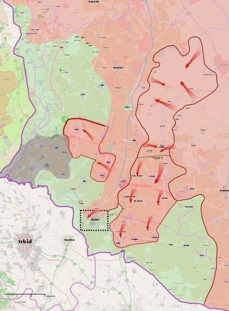 Наступление на юге Сирии. Фронтовая подготовка к политической встрече