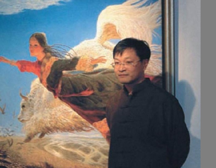 Китайский живописец Wang Yiguang. Китайский живописец Wang Yiguang.
