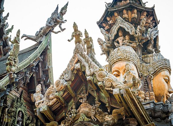 Храм Истины в Паттайе. Тайланд