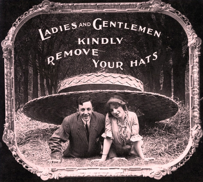 Леди и джентльмены, пожалуйста, снимите ваши шляпы.