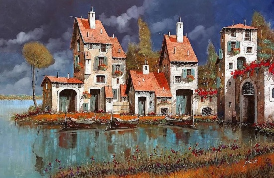 Художник Guido Borelli. Там ждёт тебя твой старый дом