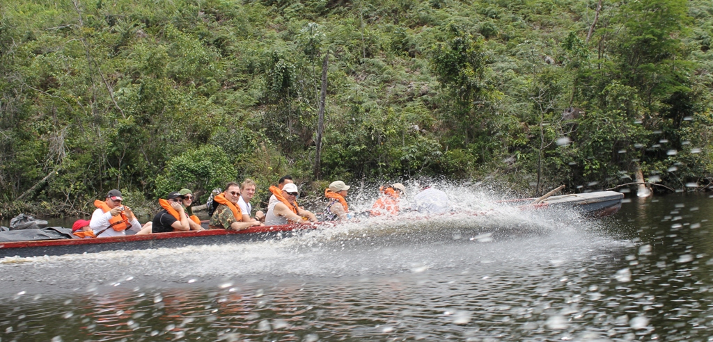 on the boat