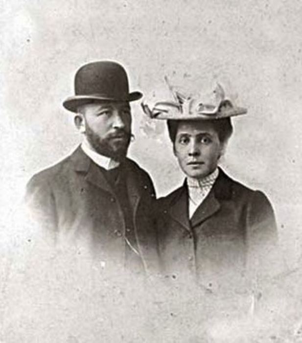 Вера Мамонтова с мужем, Александром Самариным, 1903 г.