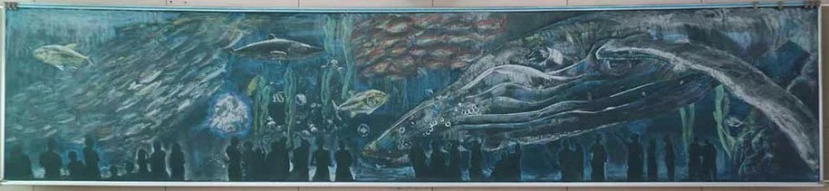 Японские школьники создают невероятной красоты рисунки на школьных досках