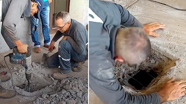 Люди услышали, что под землей кто-то плачет и настояли на вскрытии бетонного пола