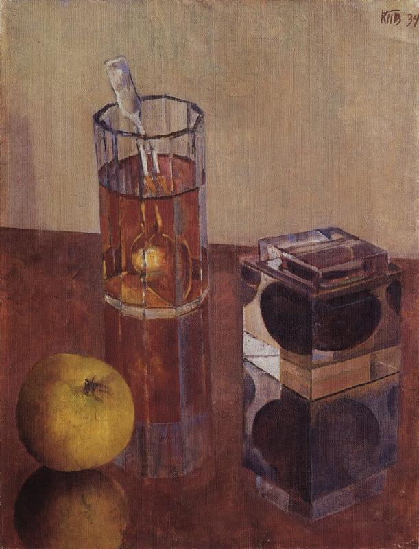 Петров-Водкин."Натюрморт с чернильницей". 1934