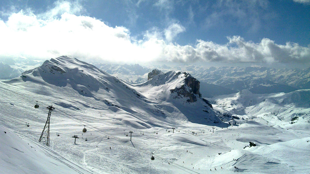 la plagne. горы