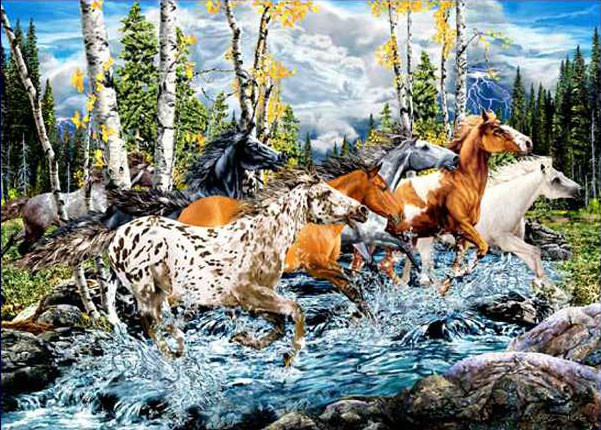 21 лошадь Стивена Гарднера, загадки, картины