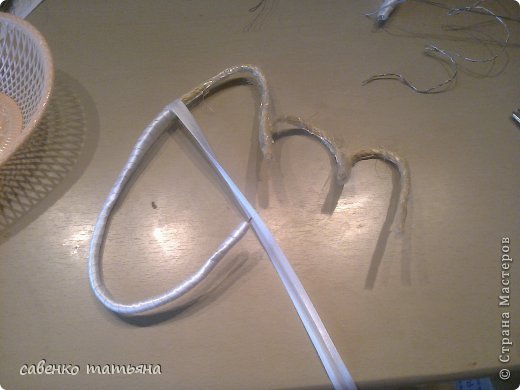 Мастер-класс Поделка изделие Моделирование конструирование МК лебедя Клей Проволока Сутаж тесьма шнур фото 5