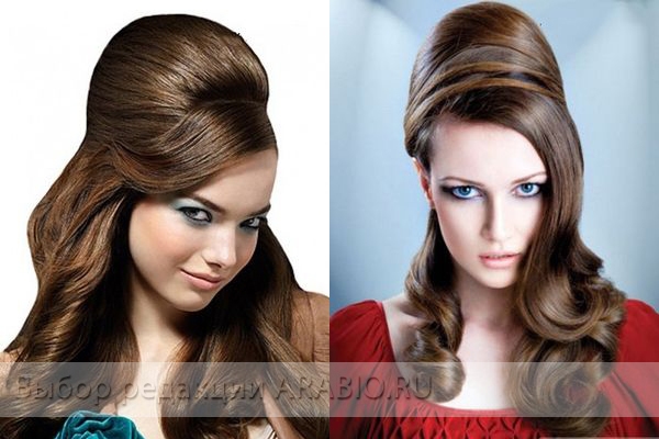 Прически с начесом фото