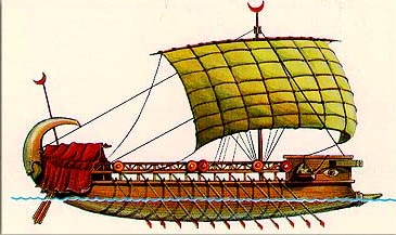 Асиро -финикийский торговый корабль