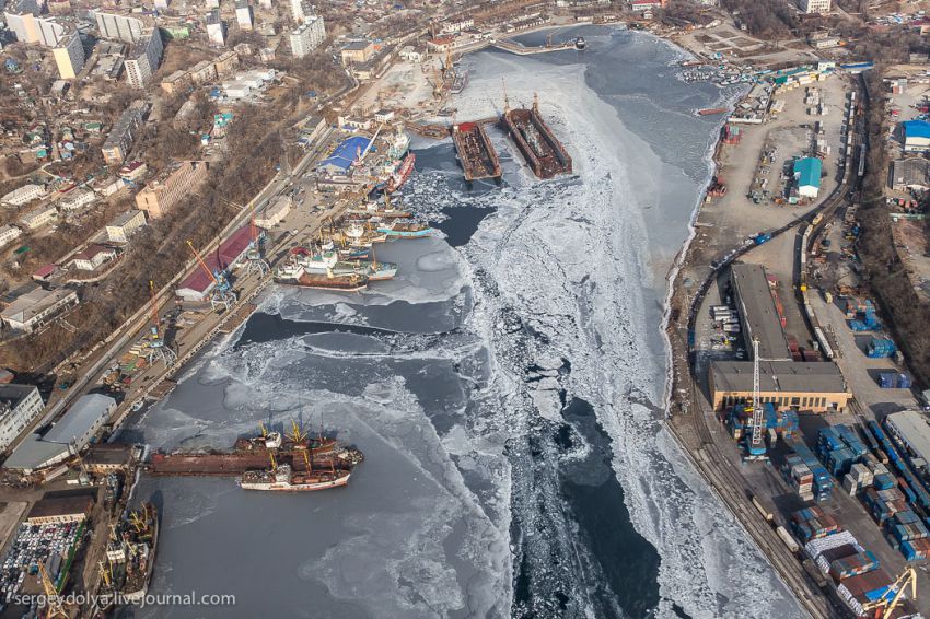 вертолет, высота, полет, владивосток, Русский остров