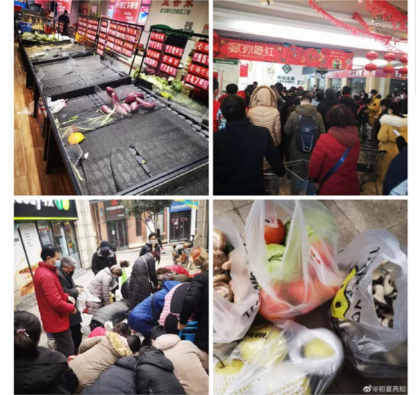 паника в магазинах Китая