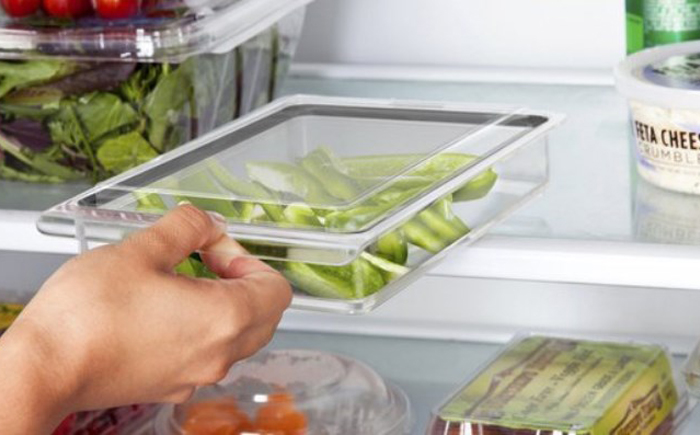 Каждую ёмкость можно поставить в холодильник