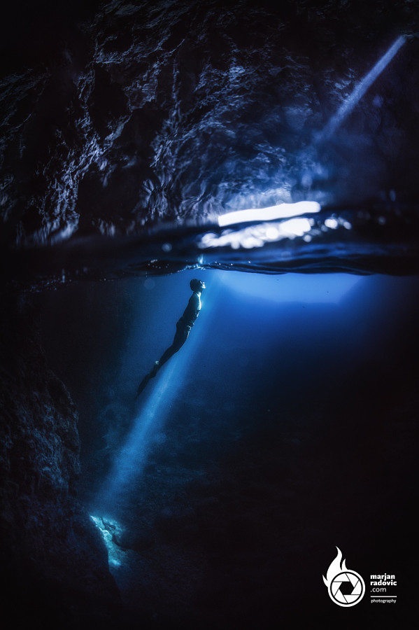 Зелёная пещера, Хорватия. животные, подводная съемка, рыбы, фото