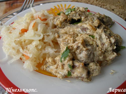 Шнельклопс - мясо по- немецки Шнельклопс - мясо по- немецки