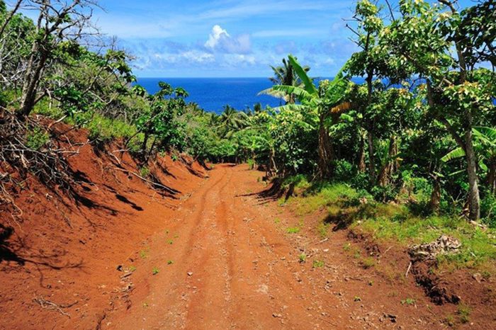 остров, океан, люди