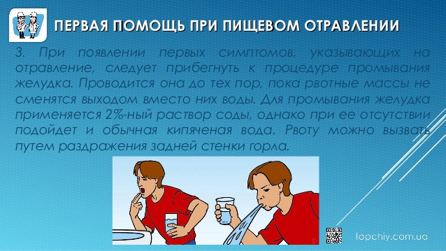 Первая помощь при отравлении пищей в домашних условиях