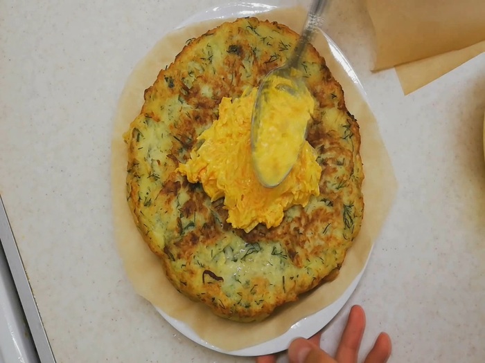 Кабачковый торт. Вкусная закуска из кабачков. Еда, Кулинария, Рецепт, Готовка, Кабачок, Закуска, Вкусно, Торт, Видео, Длиннопост