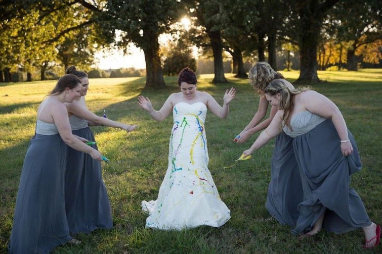Брошенная невеста отыгралась на свадебном платье невеста, платье