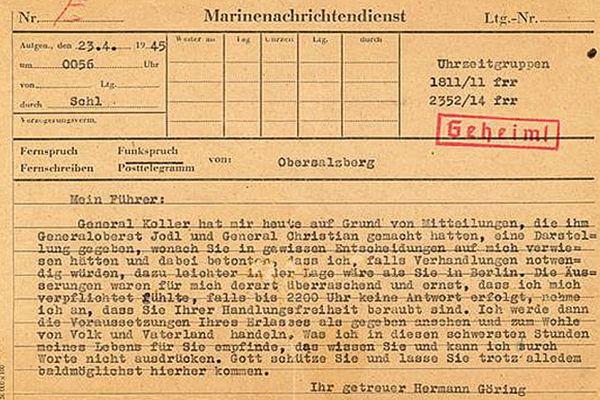 В США продали телеграмму Адольфу Гитлеру. Фото: Alexander Historical Auctions