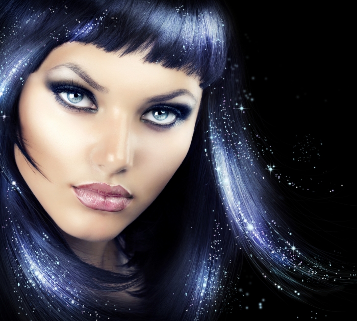 photodune 1847041 beauty brunette girl with magic hair m Брюнетка с магическими волосами   Brunette with magical hair