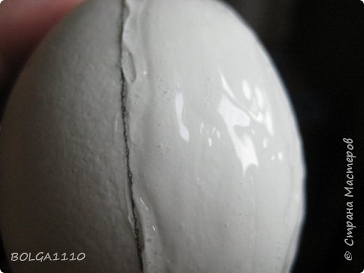 Мастер-класс Поделка изделие Пасха Как сделать заготовку для яиц быстро и недорого Клей Салфетки Скорлупа яичная фото 7