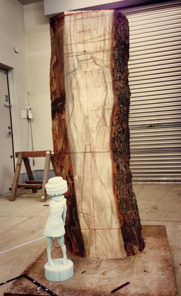  Скульптура из дерева "Эмоции" Kanemaki KaoruShun, Скульсптор, деревянная скульптура, художник