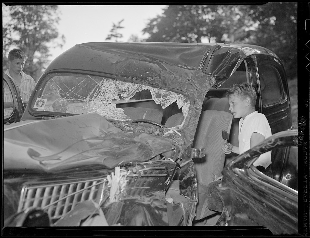 Фото подборка аварий на дорогах Америки в 1930—1950 годах